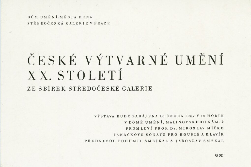 České umění 20. století ze sbírek Středočeské galerie